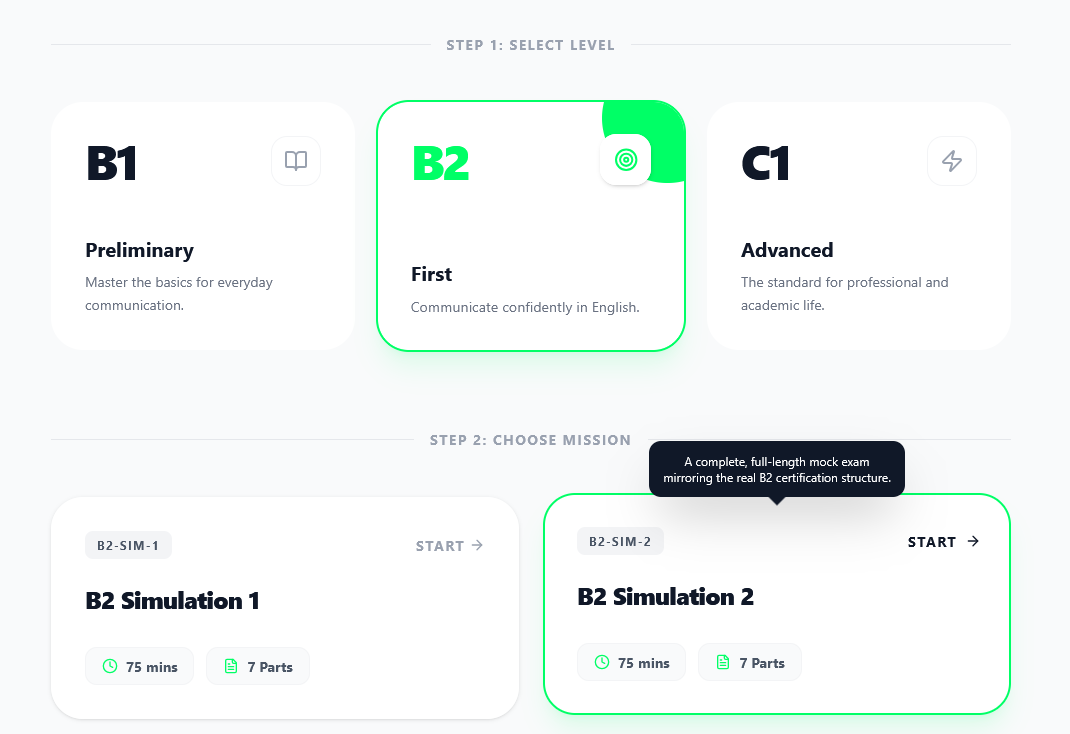 Reading & Use of English — Upslang Platform