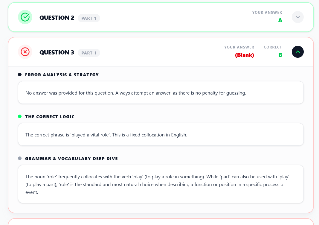 Reading & Use of English — Upslang Platform